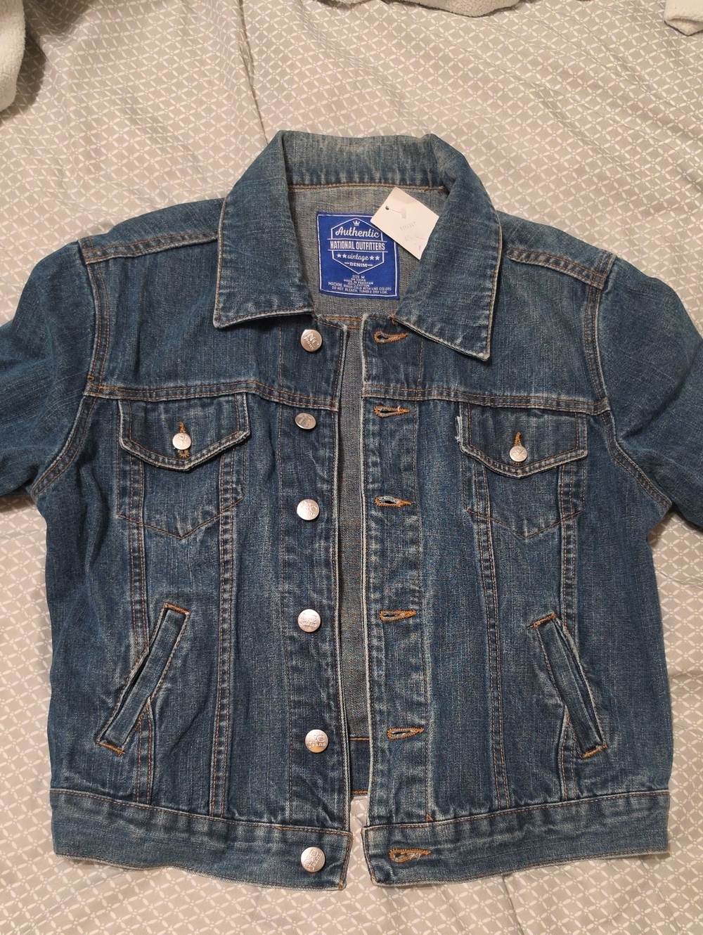 Authentic Blue Denim Jean Jacket - Women's Classic Trucker Style
